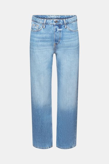Retro rovné džíny se středně vysokým pasem