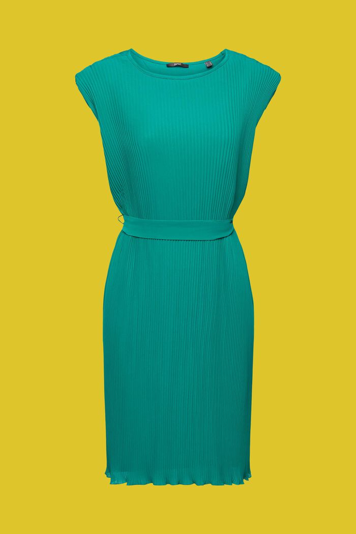 Plisované šaty bez rukávů, LENZING™ ECOVERO™, EMERALD GREEN, detail image number 7