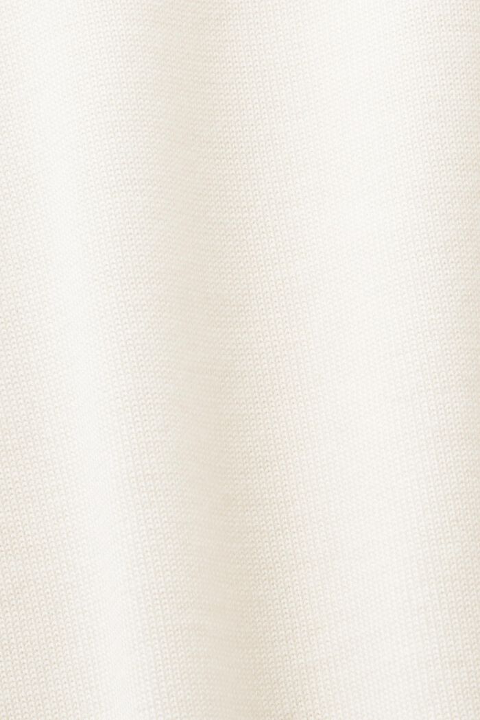 Vlněný pulovr s krátkým rukávem, CREAM BEIGE, detail image number 5