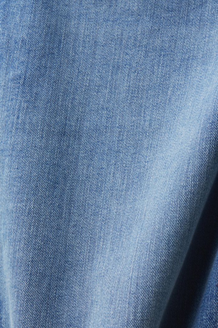 Bootcut džíny se středně vysokým pasem, BLUE LIGHT WASHED, detail image number 5