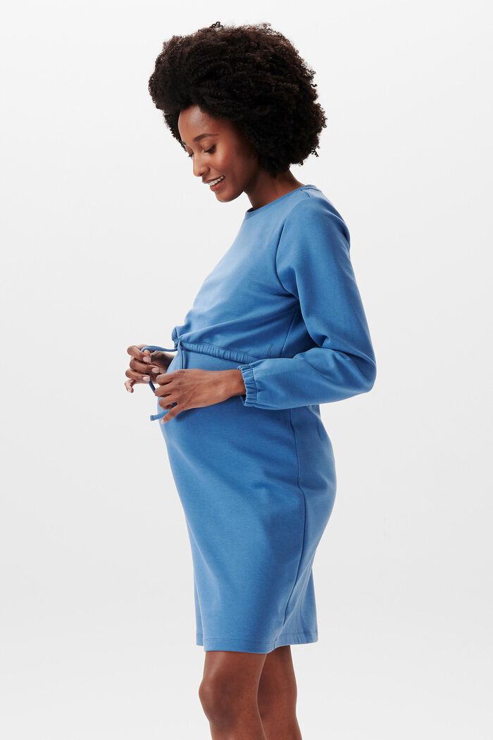 Midi šaty s úpravou na kojení, LENZING™ ECOVERO™, MODERN BLUE, detail image number 4