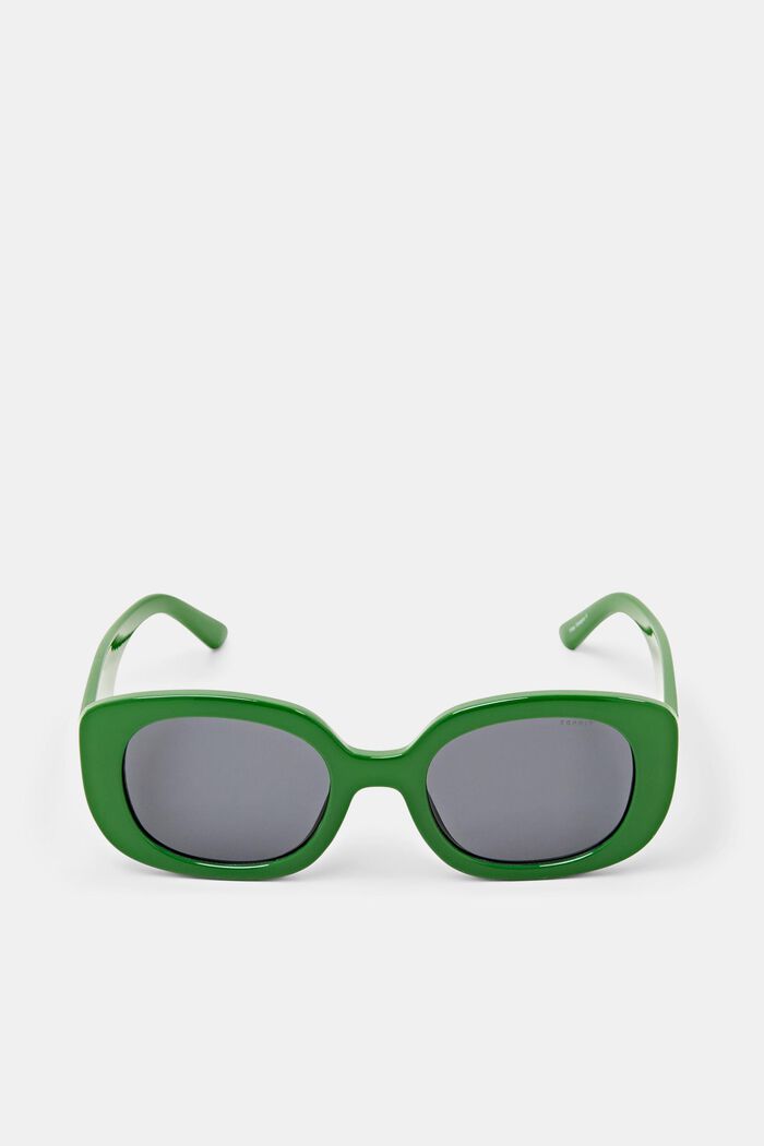Sluneční brýle s hranatou obrubou, GREEN, detail image number 0