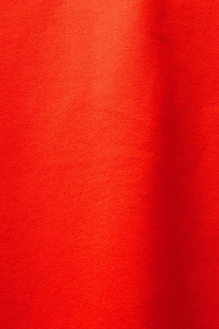 Minišaty bez rukávů, z materiálu punto, RED, detail image number 6