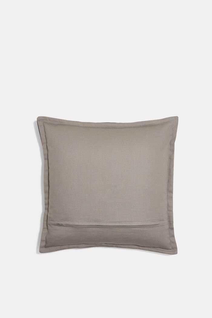 Dvoubarevný potah na polštář ze 100% bavlny, BLACK, detail image number 2