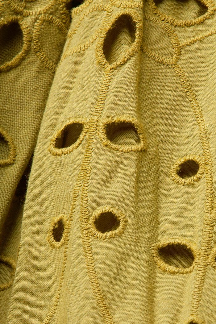 Minisukně s dírkovanou výšivkou, 100% bavlna, PISTACHIO GREEN, detail image number 5