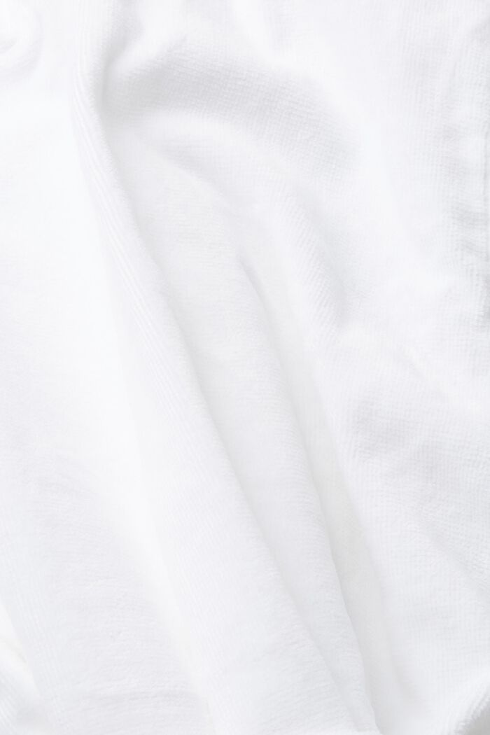 Sametový župan, 100% bavlna, WHITE, detail image number 4
