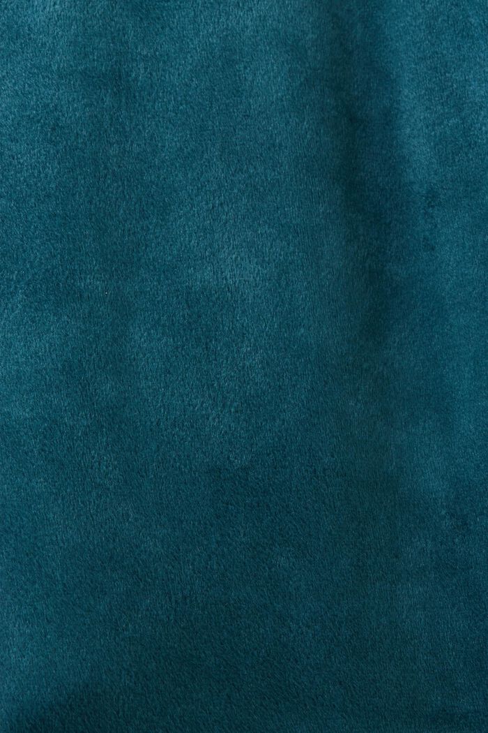 Sametové kalhoty pro volný čas, PETROL BLUE, detail image number 4
