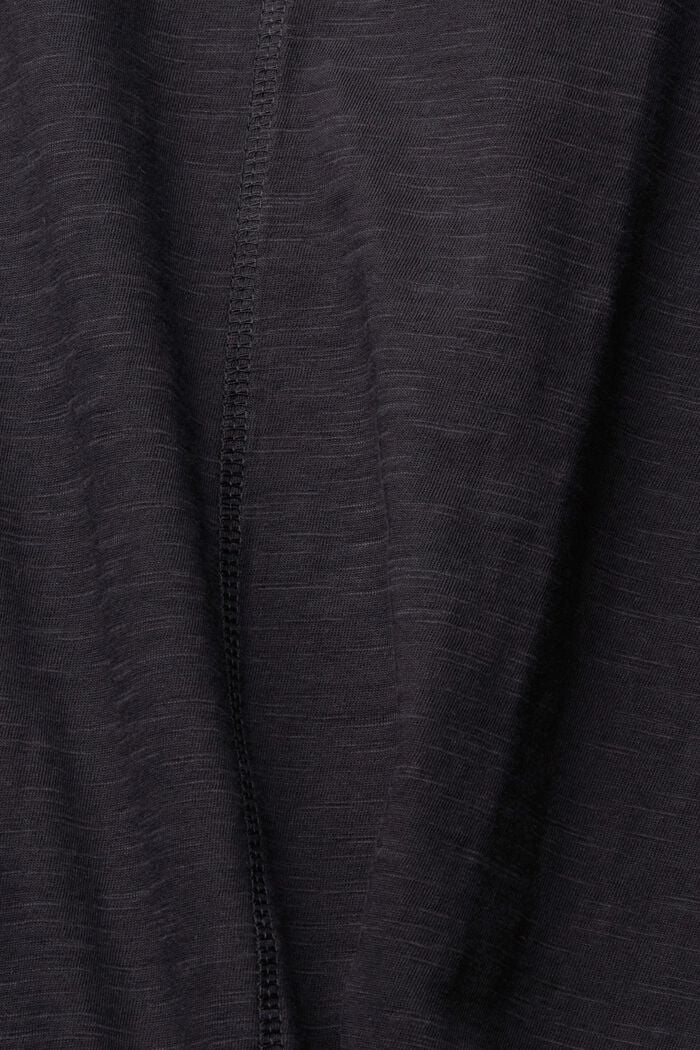 Tričko s dlouhým rukávem a knoflíky, BLACK, detail image number 4