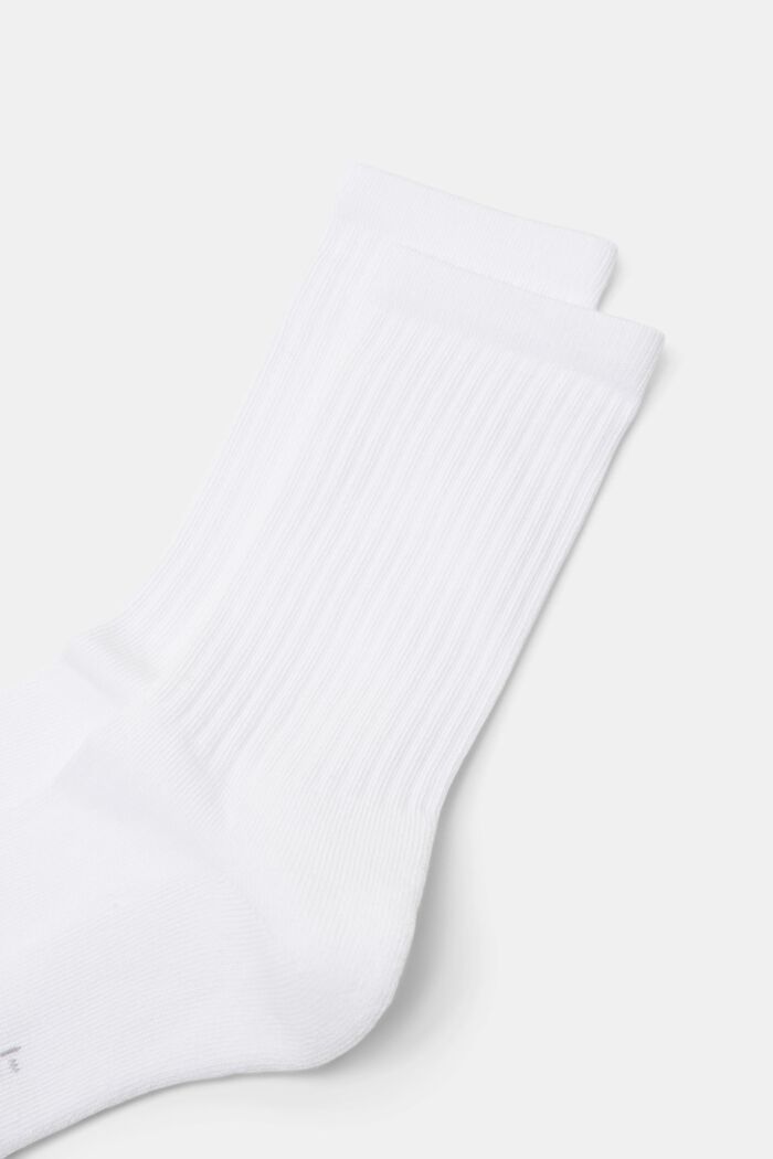 Žebrové ponožky, 2 páry, WHITE, detail image number 2