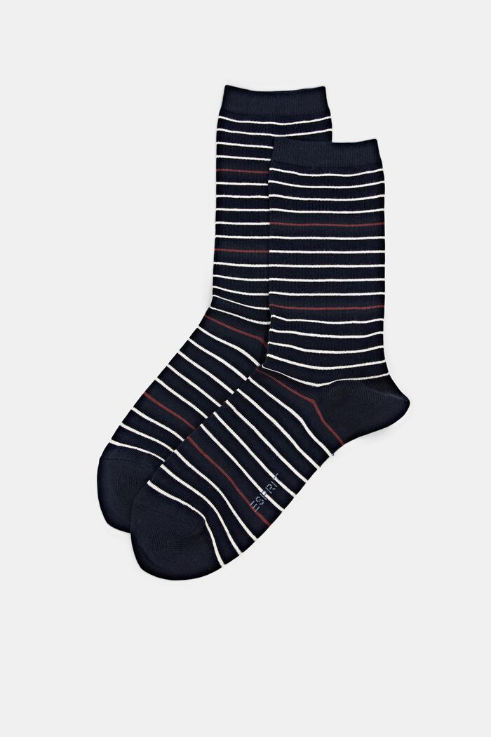 Proužkované ponožky, balení 2 ks, MARINE, detail image number 0