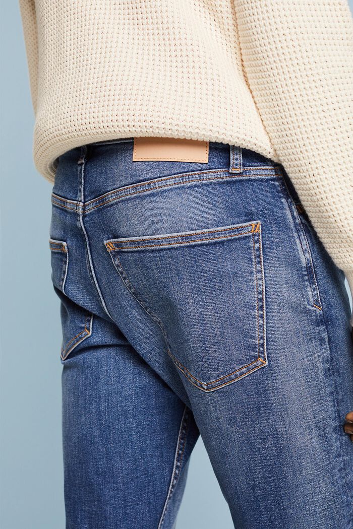 Slim džíny se střední výškou pasu, BLUE MEDIUM WASHED, detail image number 3