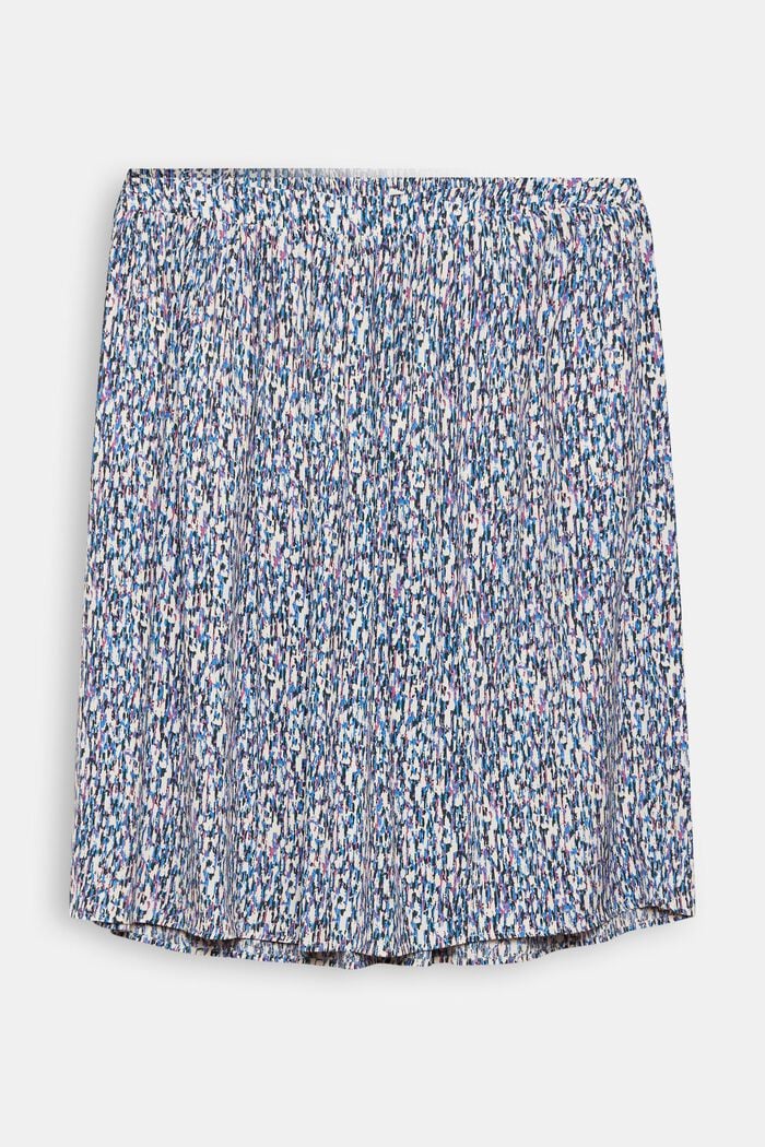 CURVY Midi sukně se vzorem, LENZING™ ECOVERO™, BLUE LAVENDER, detail image number 0
