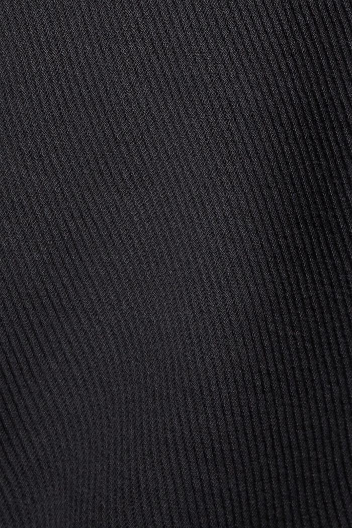 Hranatá bunda s keprovou strukturou, BLACK, detail image number 4