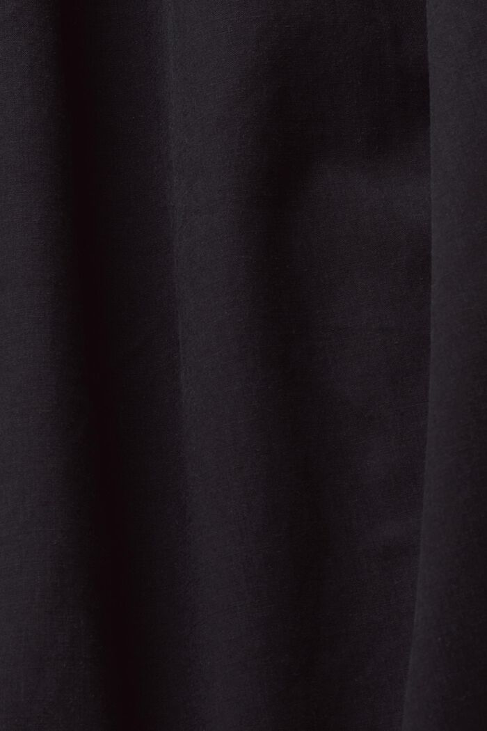 Košilka s řasením, TENCEL™, BLACK, detail image number 5