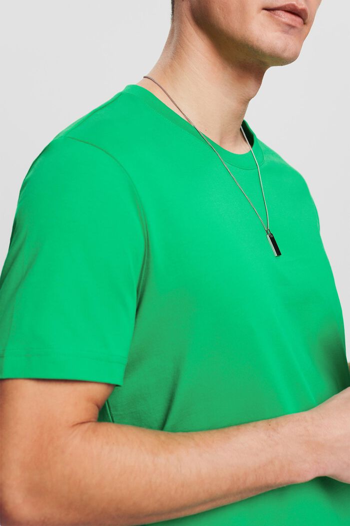 Žerzejové tričko s kulatým výstřihem, NEW GREEN, detail image number 3