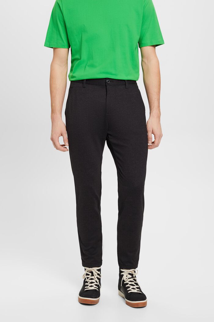 Elegantní kalhoty v joggingovém stylu, ANTHRACITE, detail image number 0