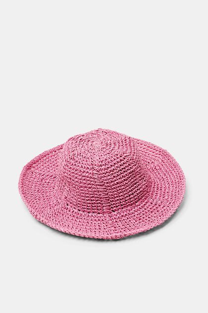 Háčkovaný slaměný klobouk
