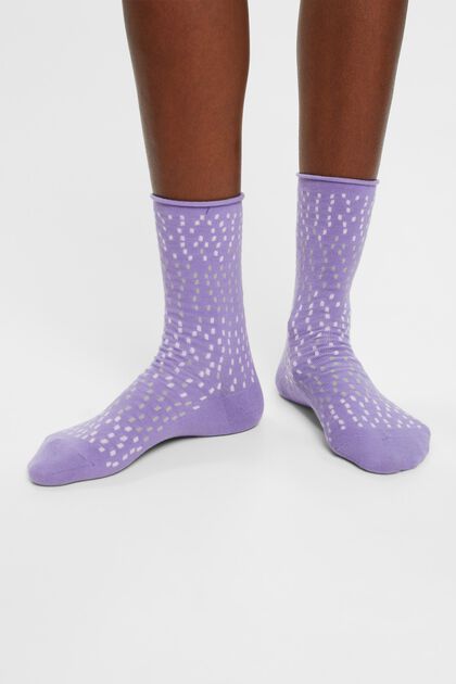 2 páry ponožek s puntíkovaným vzorem, bio bavlna