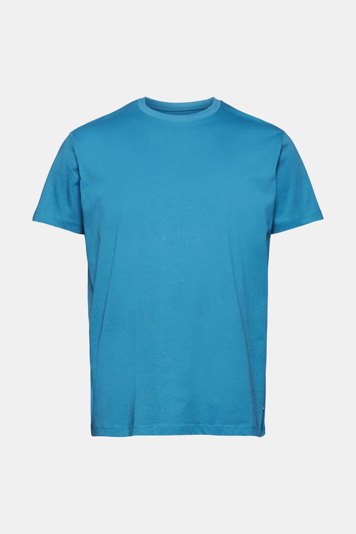 Tričko z žerzeje ze 100% bio bavlny, PETROL BLUE, detail image number 0
