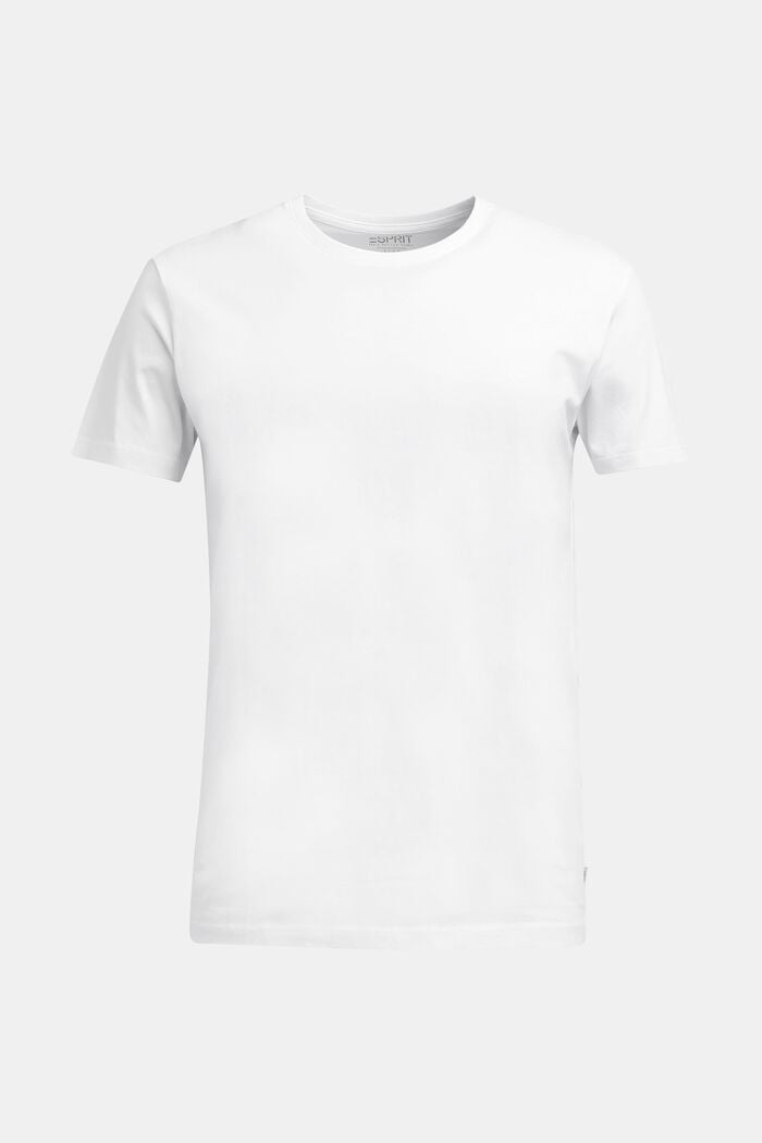 Žerzejové tričko ze 100% bavlny, WHITE, detail image number 0