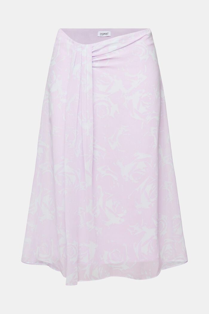 Nařasená šifonová sukně s potiskem, LAVENDER, detail image number 6