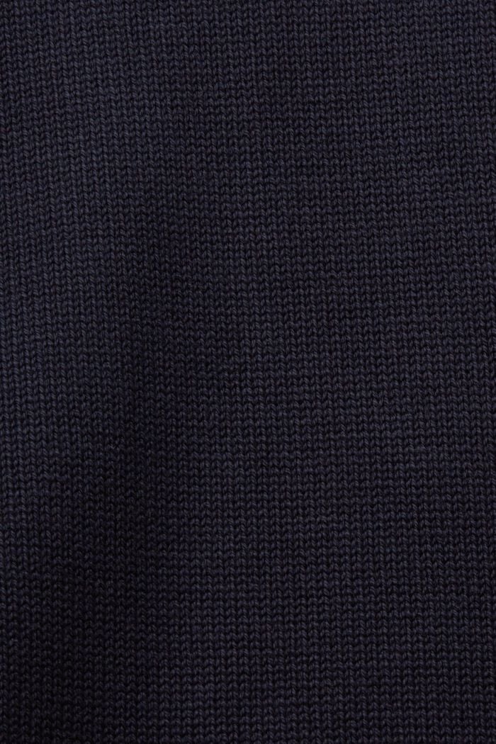 Bavlněný pulovr s kulatým výstřihem, NAVY, detail image number 4