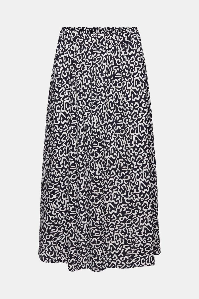 Vzorovaná midi sukně, NAVY, detail image number 7