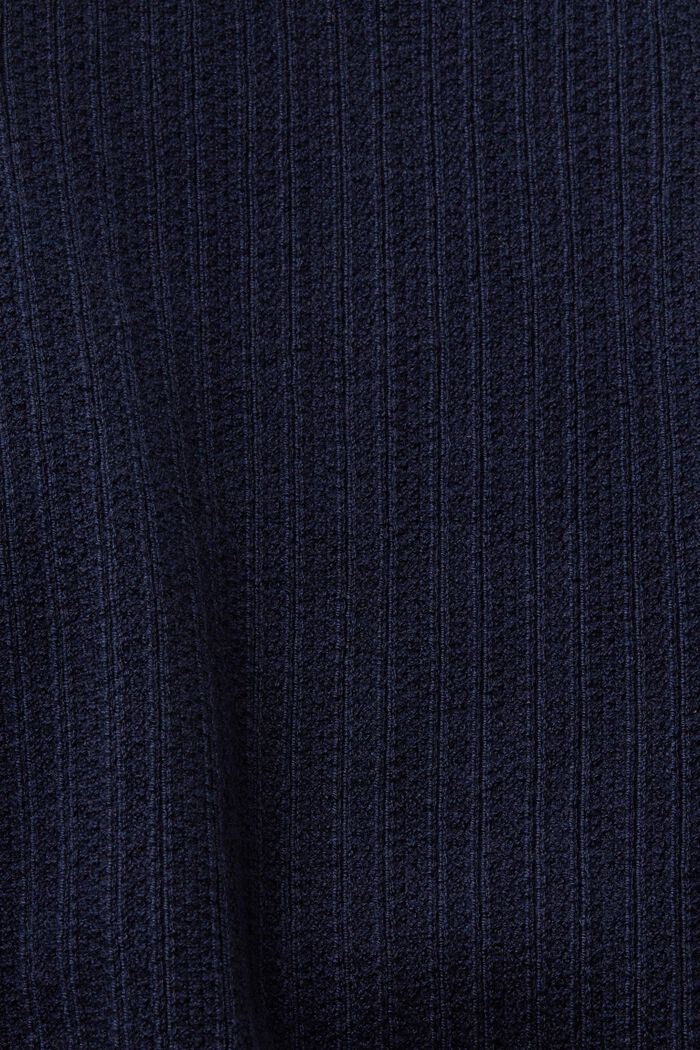 Dvoubarevné zkrácené svetrové tílko, NAVY, detail image number 5