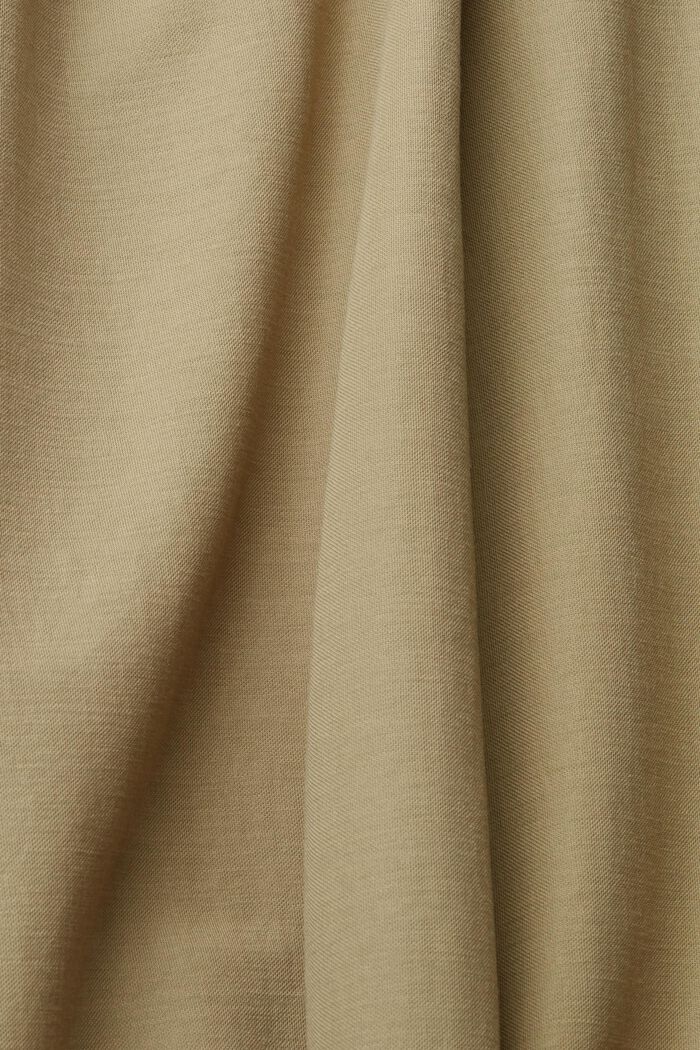 Midi šaty s opaskem, LENZING™ ECOVERO™, KHAKI GREEN, detail image number 4