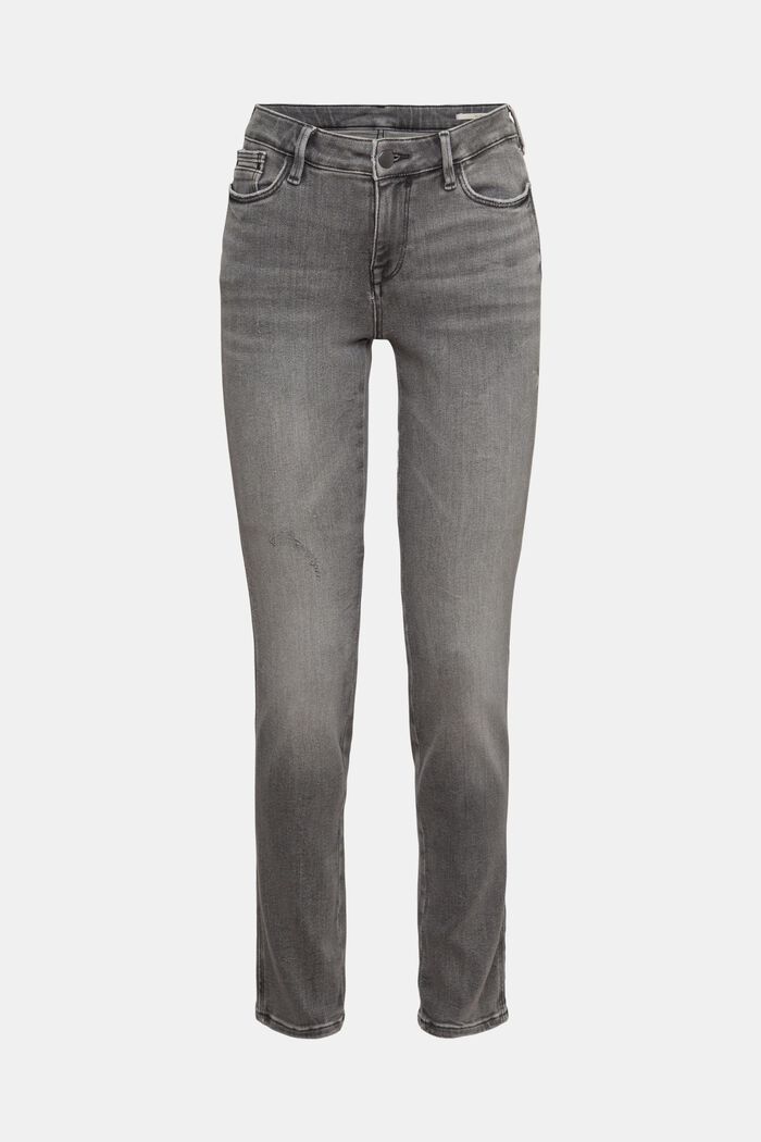 Strečové džíny s úzkým střihem Slim Fit, GREY MEDIUM WASHED, detail image number 8