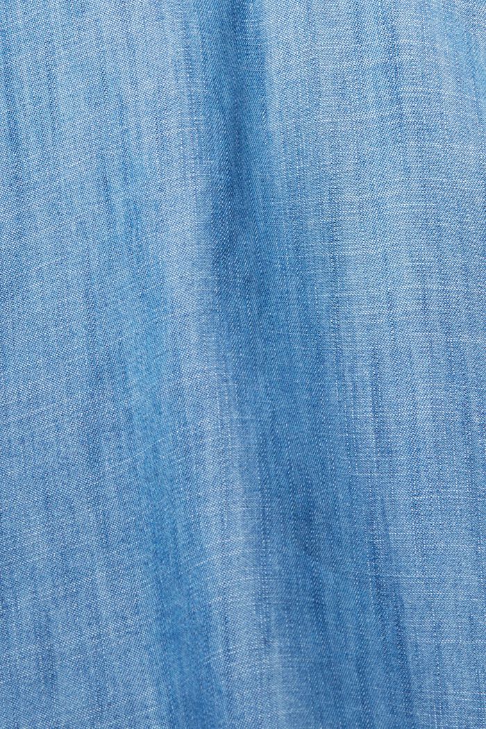 Z materiálu TENCEL™: halenka ve vzhledu denimu, BLUE MEDIUM WASHED, detail image number 5