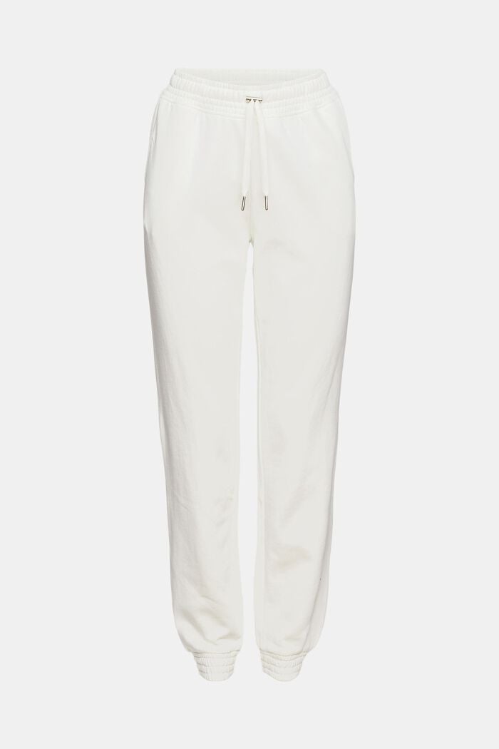 Joggingové kalhoty ze 100% bavlny, OFF WHITE, overview
