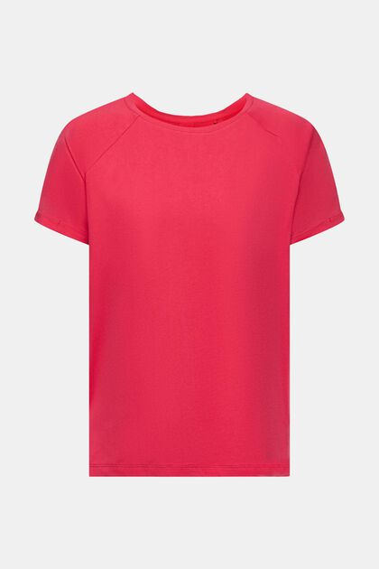 Tričko s ohrnutými manžetami, CHERRY RED, overview