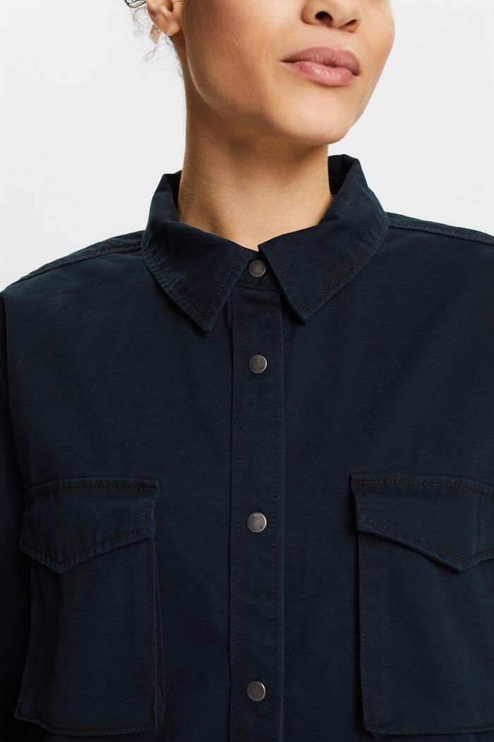 Košilová halenka s dlouhým rukávem, BLACK, detail image number 3