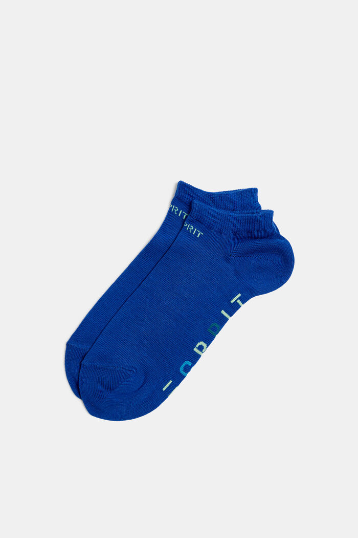 Ponožky do tenisek, s logem, 2 páry v balení, DEEP BLUE, detail image number 0