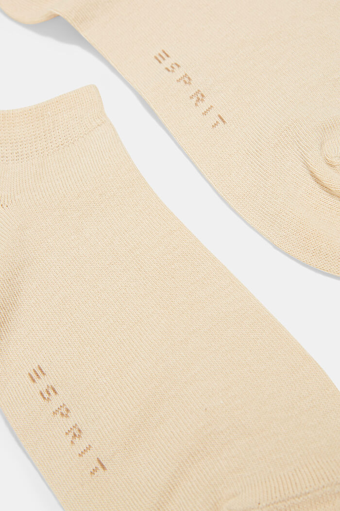 2 páry ponožek, bio bavlna, CREAM, detail image number 1