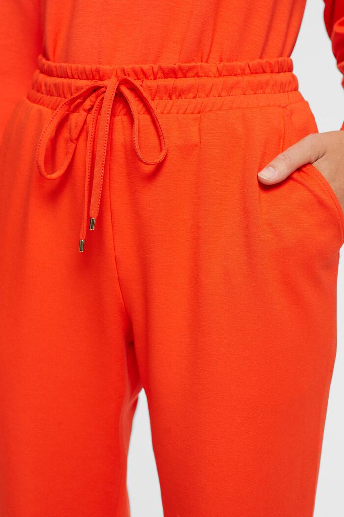 Kalhoty v joggingovém stylu, LENZING™ ECOVERO™, RED ORANGE, detail image number 2