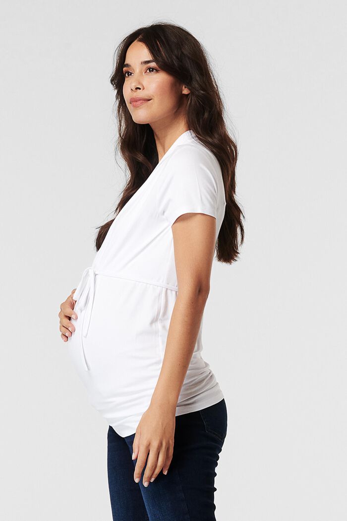 Tričko s úpravou pro kojení: LENZING™ ECOVERO™, WHITE, detail image number 5