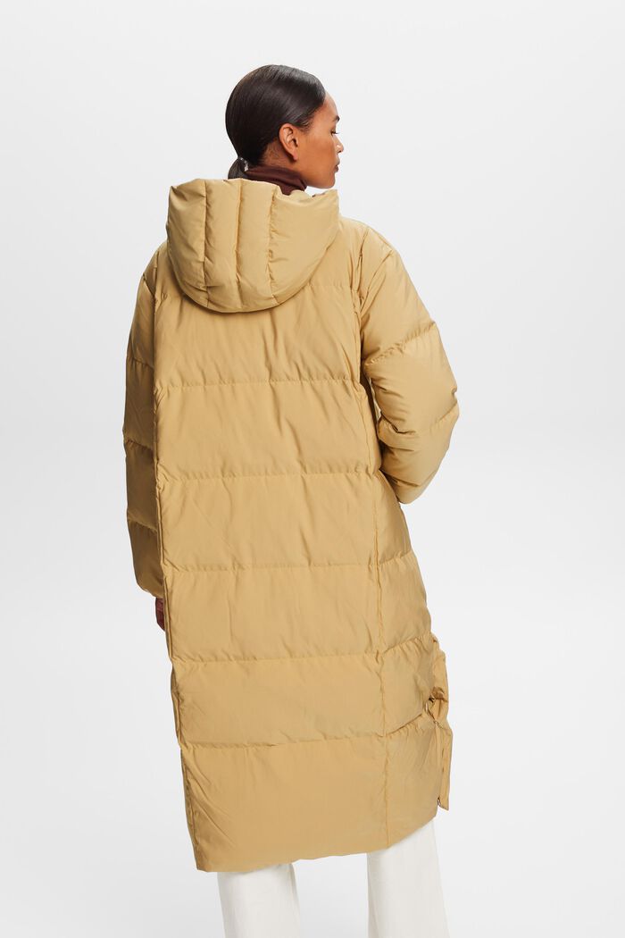Péřový kabát s kapucí, KHAKI BEIGE, detail image number 3