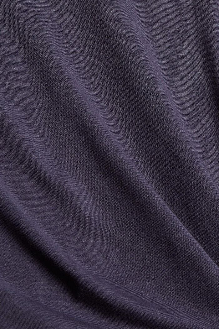 Tričko s metalickým potiskem, materiál LENZING™ ECOVERO™, DARK BLUE, detail image number 4