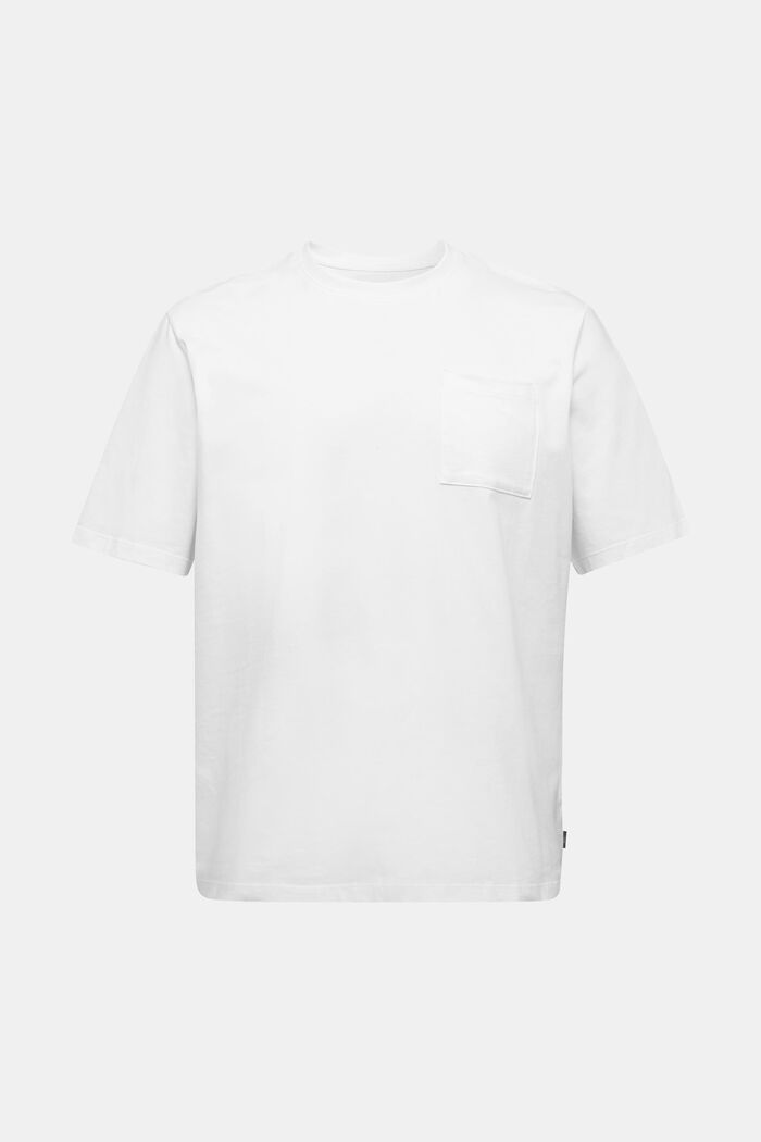 Žerzejové tričko ze 100% bio bavlny, WHITE, overview