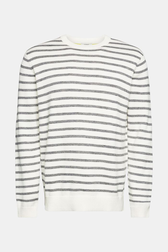 Proužkovaný pletený pulovr, NEW OFF WHITE, detail image number 6