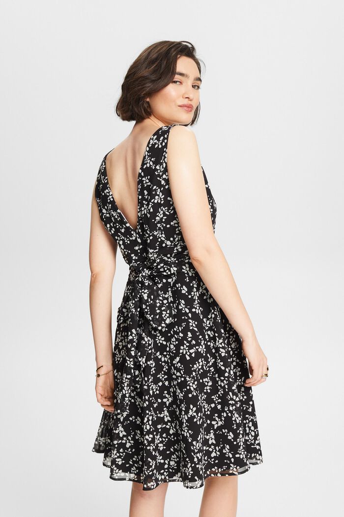 Šifonové šaty s potiskem, BLACK, detail image number 2