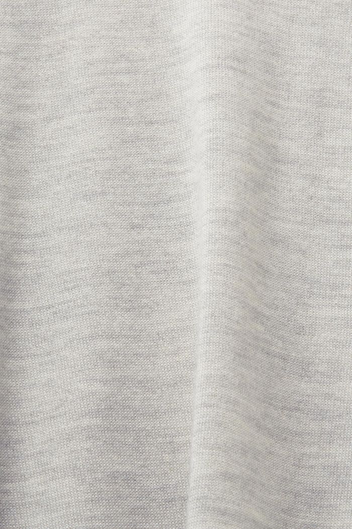 Kašmírový pulovr s kulatým výstřihem, LIGHT GREY, detail image number 4