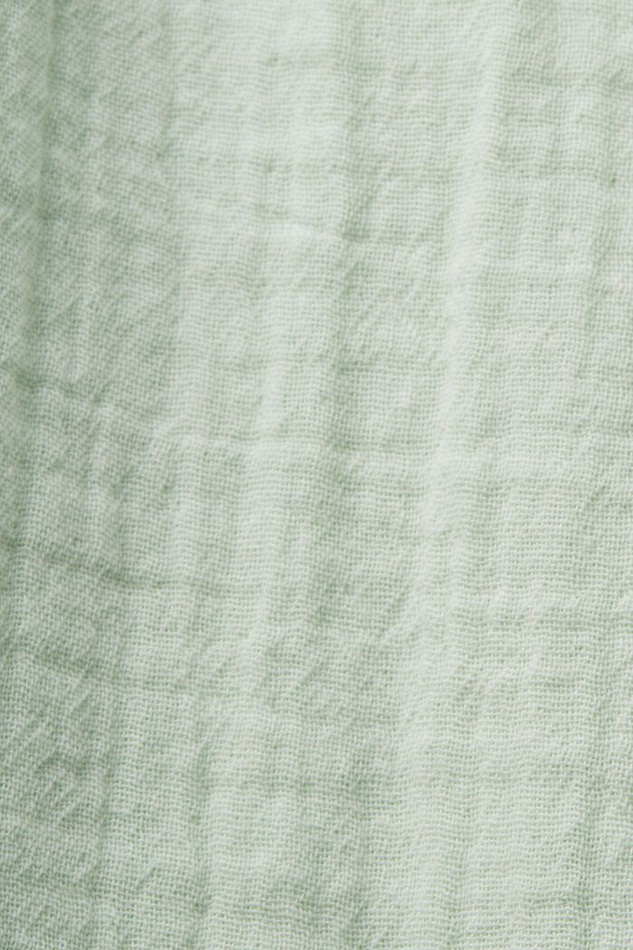 Kalhoty se širokými nohavicemi, 100% bavlna, DUSTY GREEN, detail image number 4