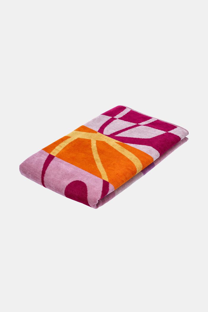 Vícebarevný plážový ručník, CRANBERRY, detail image number 2