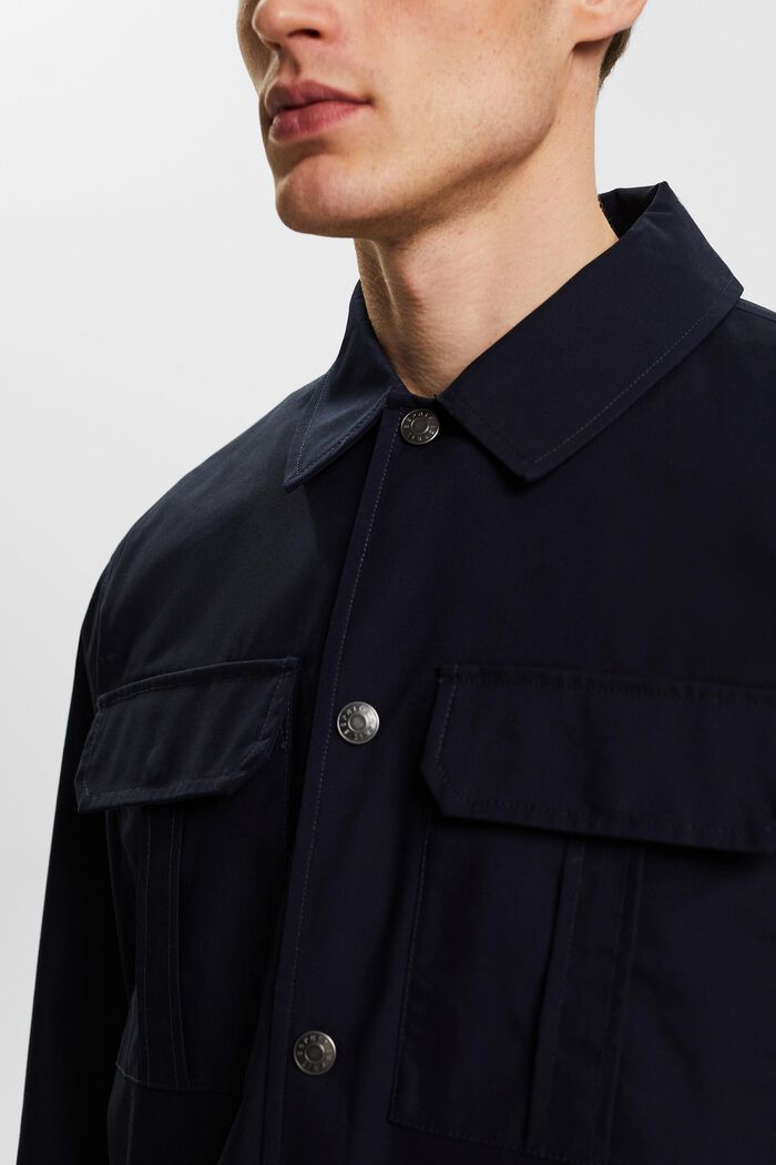 Košilová bunda z kepru, NAVY, detail image number 2