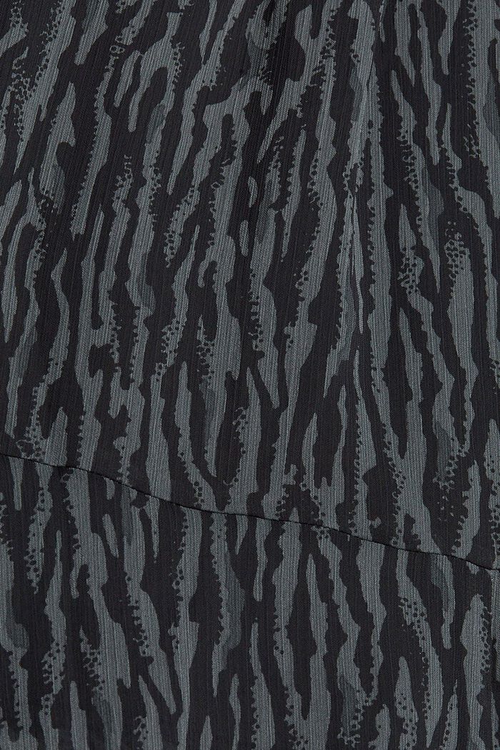 Vzorovaná midi sukně z šifonu, GUNMETAL, detail image number 4