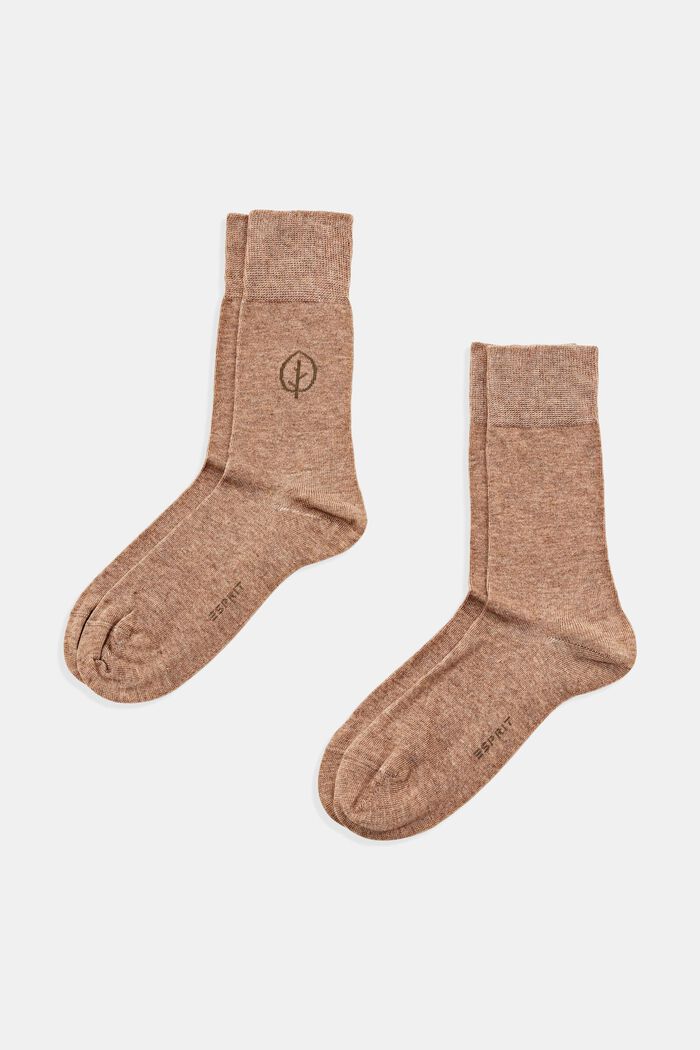 Pánské módní ponožky, 2 páry, BEIGE, detail image number 0