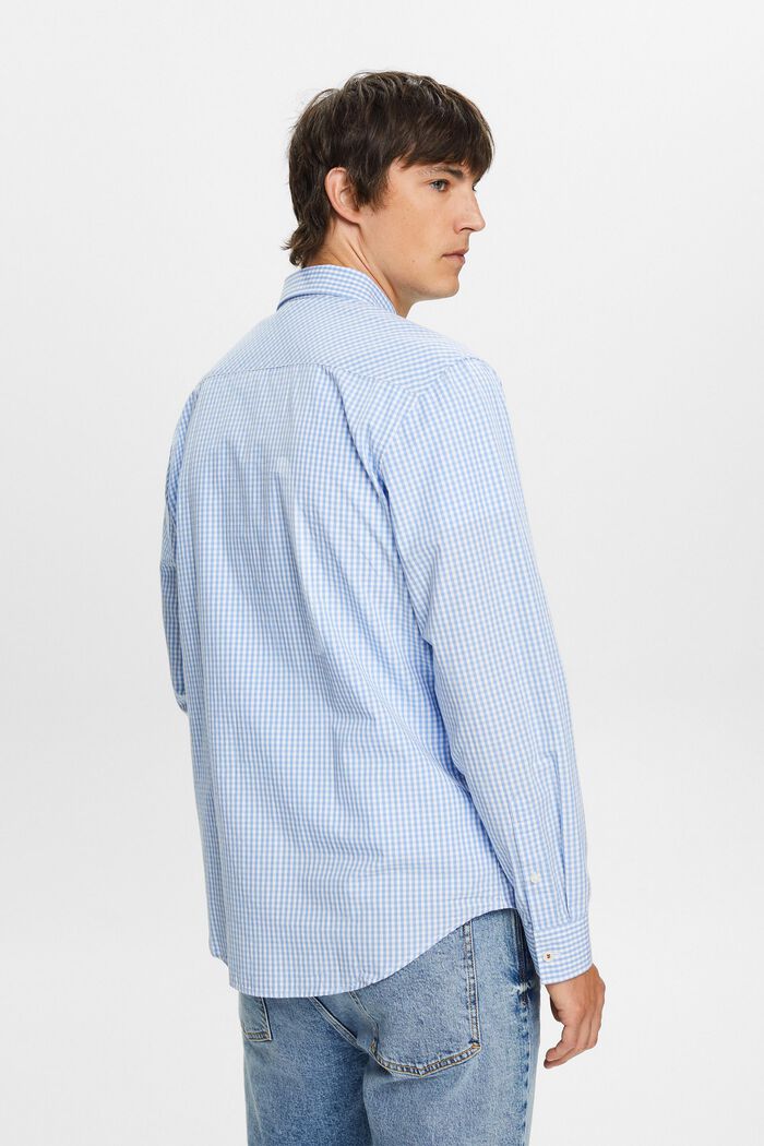 Propínací košile s kárem vichy, 100% bavlna, BRIGHT BLUE, detail image number 3